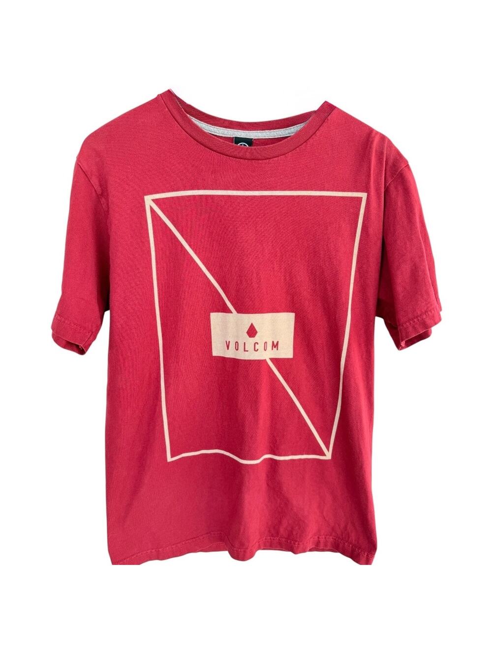 Volcom Graphic T Shirt Mens M Red Logo Skate Surf Short Sleeve Tee